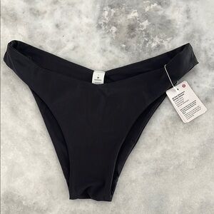 Lululemon Black Reversible All that glimmers Skimpy Bikini Bottoms S NWT $68